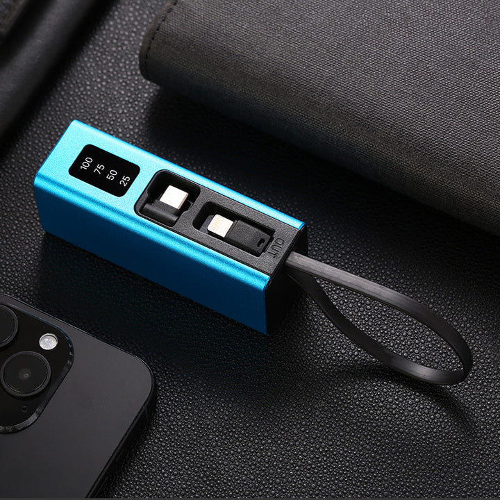 Multifunctional charger with integrated USB cable and LED display Kalsten