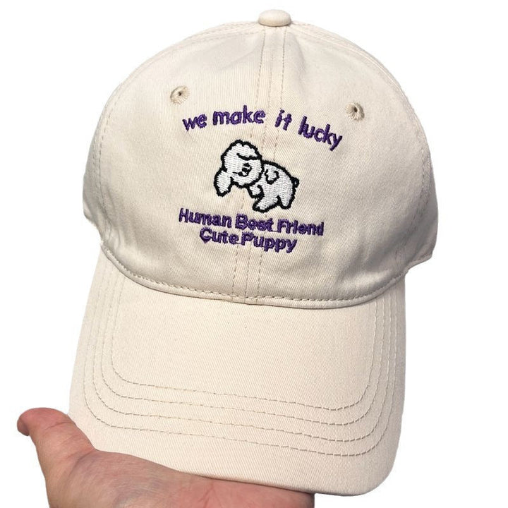 Men's Casual Embroidered Puppy Design Baseball Cap Kalsten