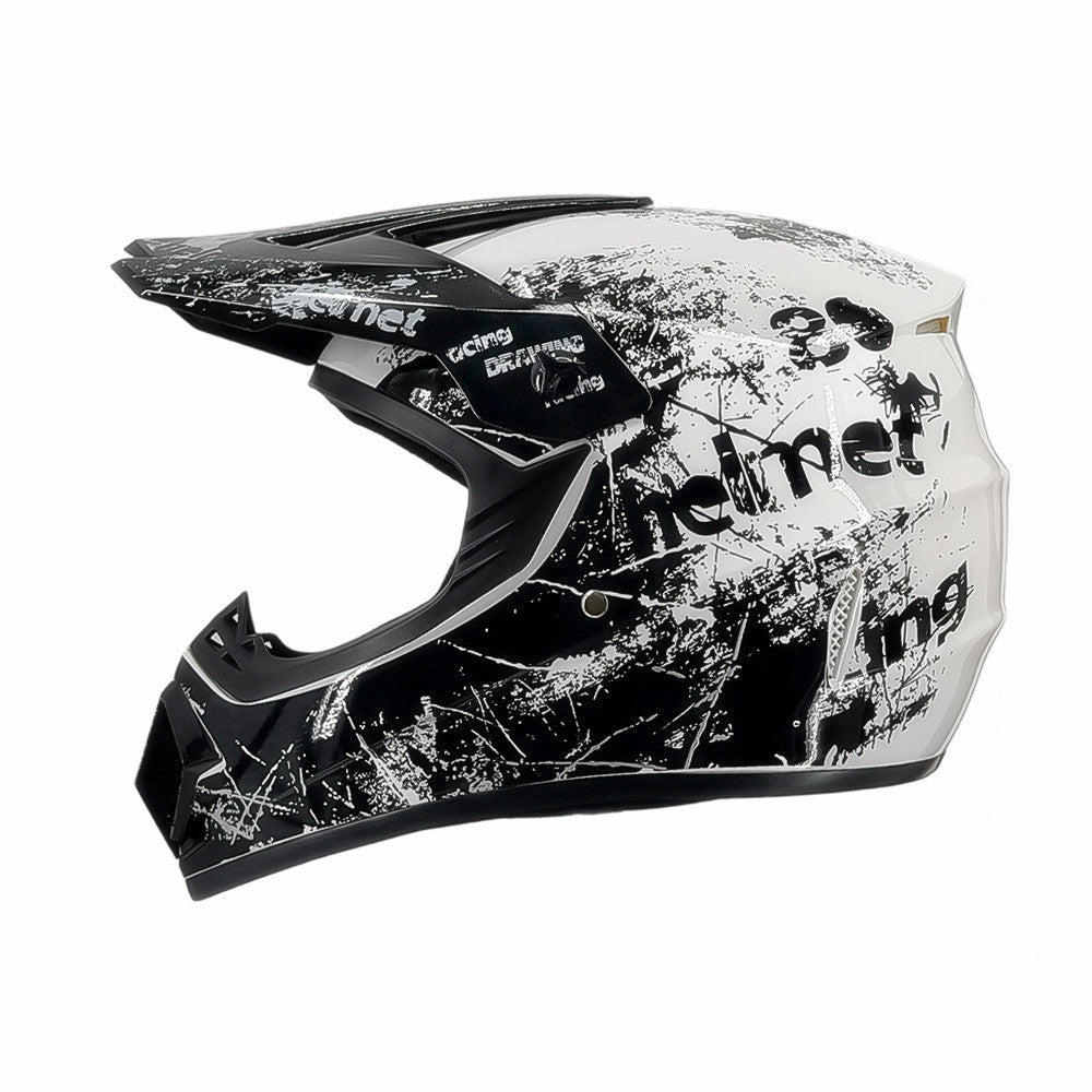 full-face motocross helmet with extended visor and reinforced chin guard Kalsten