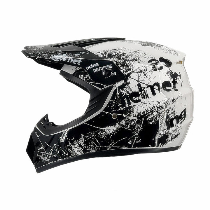 full-face motocross helmet with extended visor and reinforced chin guard Kalsten