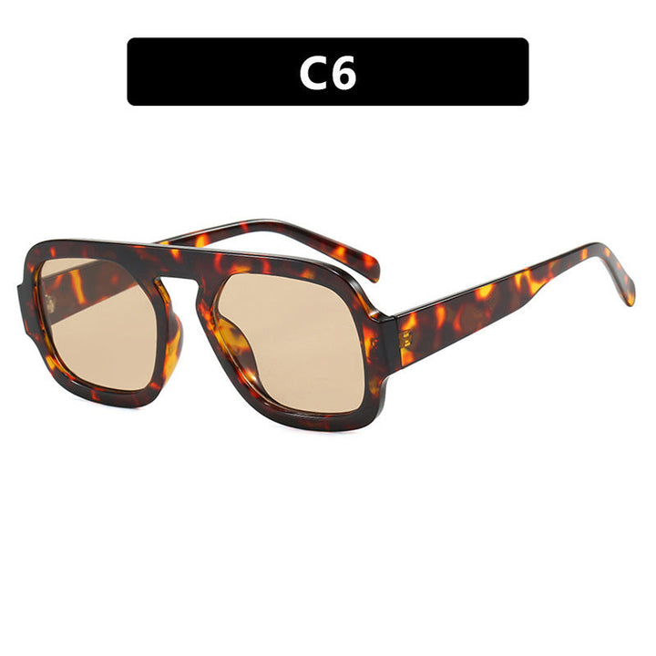 Women's modern oversized sunglasses in angular design Kalsten