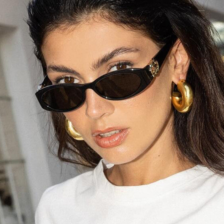 Women's fashionable cat-eye sunglasses with protective UV filter and luxurious accents Kalsten