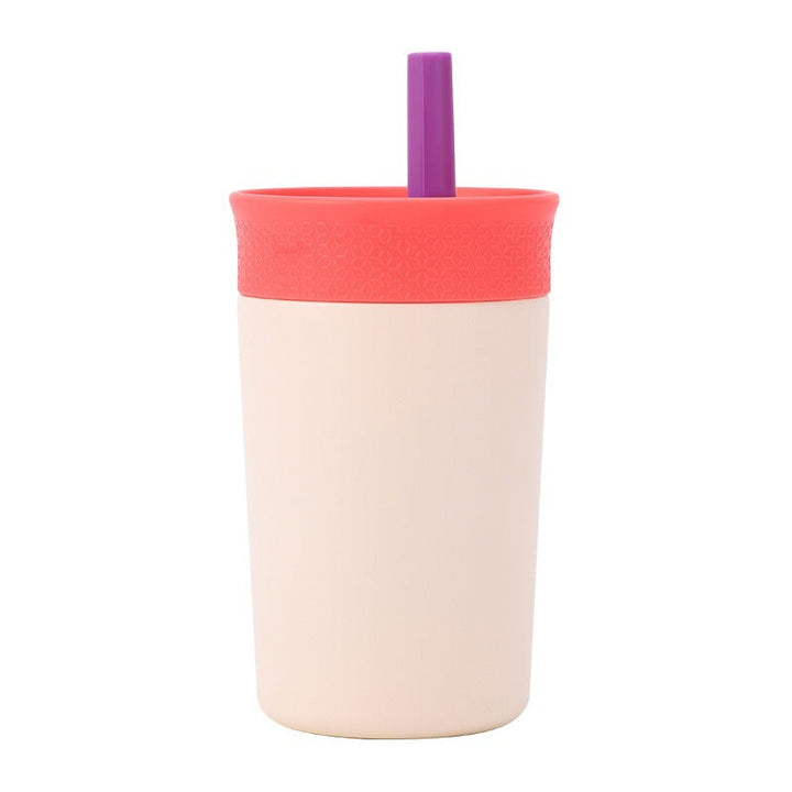 Women's practical insulated cup with integrated straw Kalsten