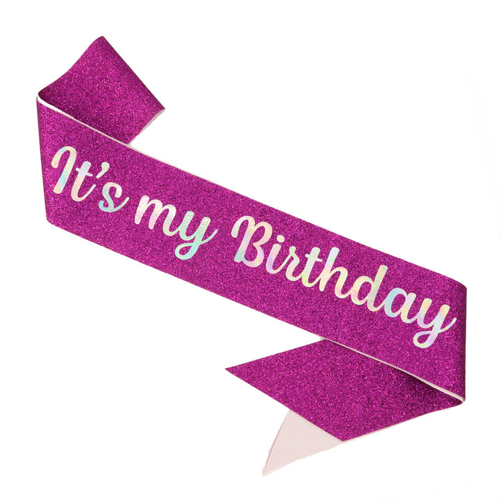 Ladies Festive Birthday Band with Glitter Design Kalsten
