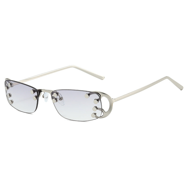 Women’s fashionable rectangular sunglasses with striking gold details Kalsten