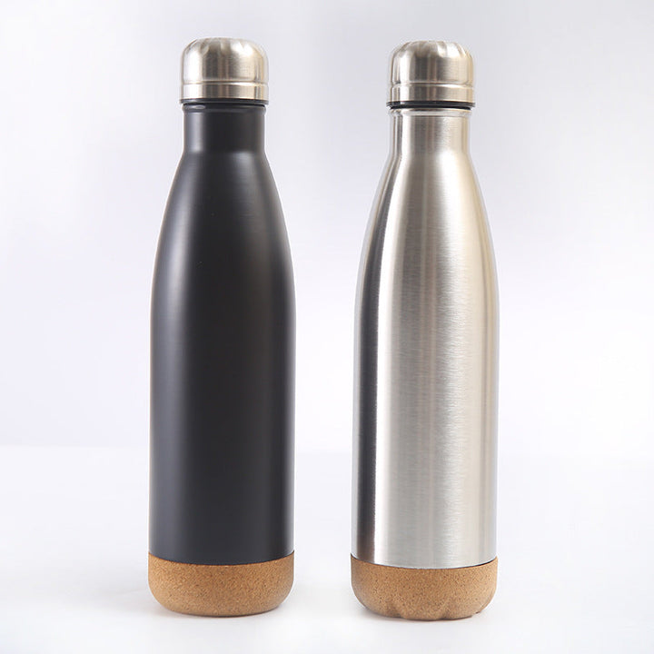 Ladies stylish stainless steel insulated bottle with cork bottom Kalsten