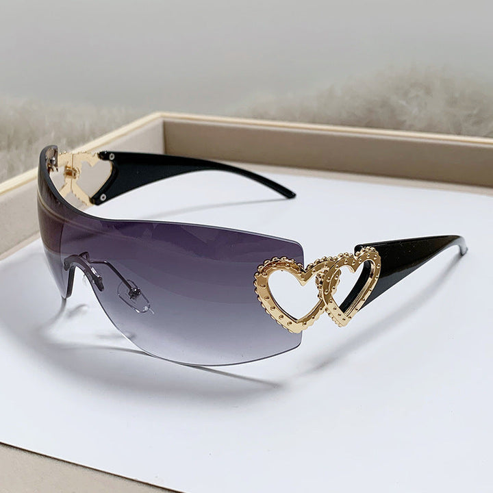 Ladies Designer Sunglasses with Luxurious Heart Accent Kalsten