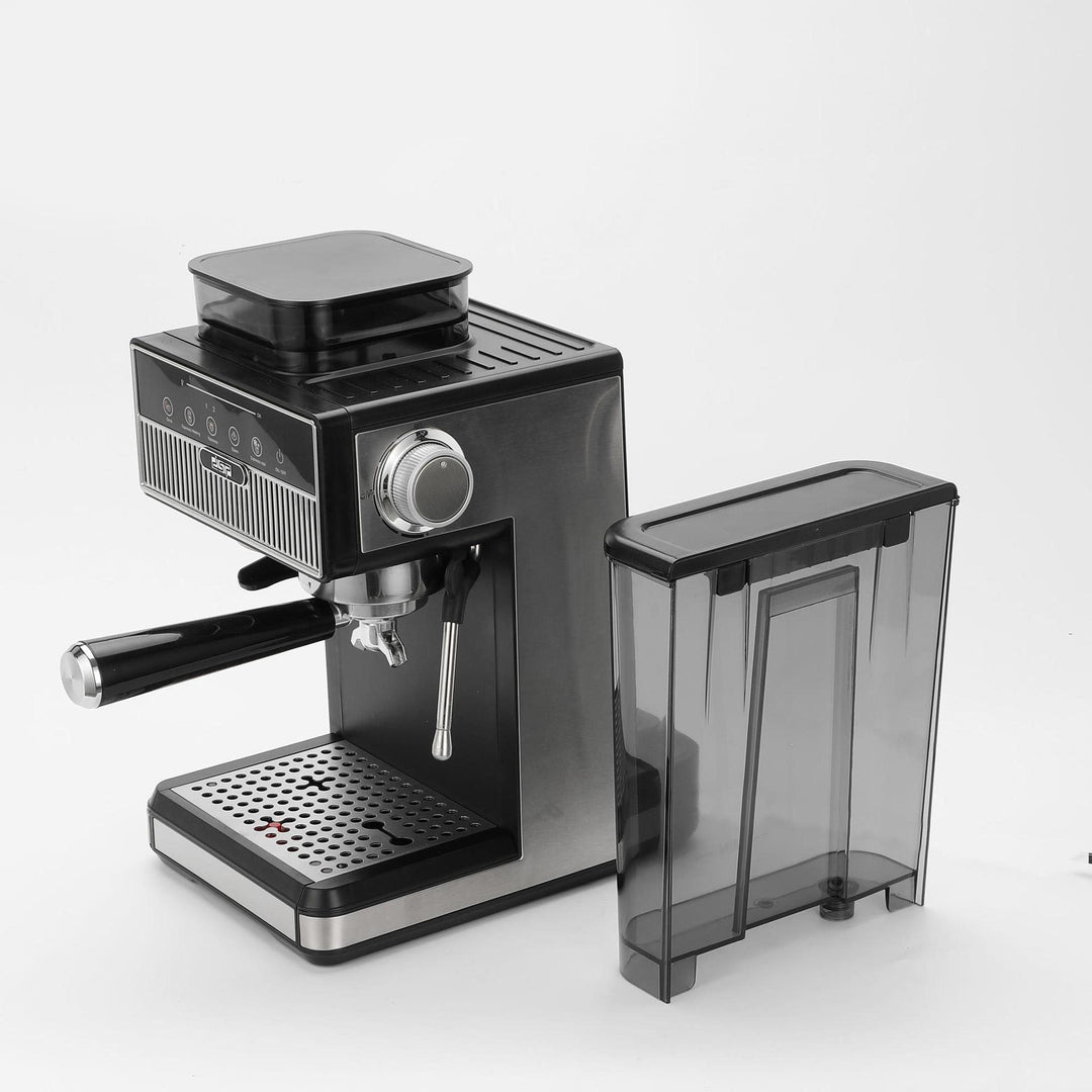 Espresso machine with integrated grinder and precise temperature settings Kalsten
