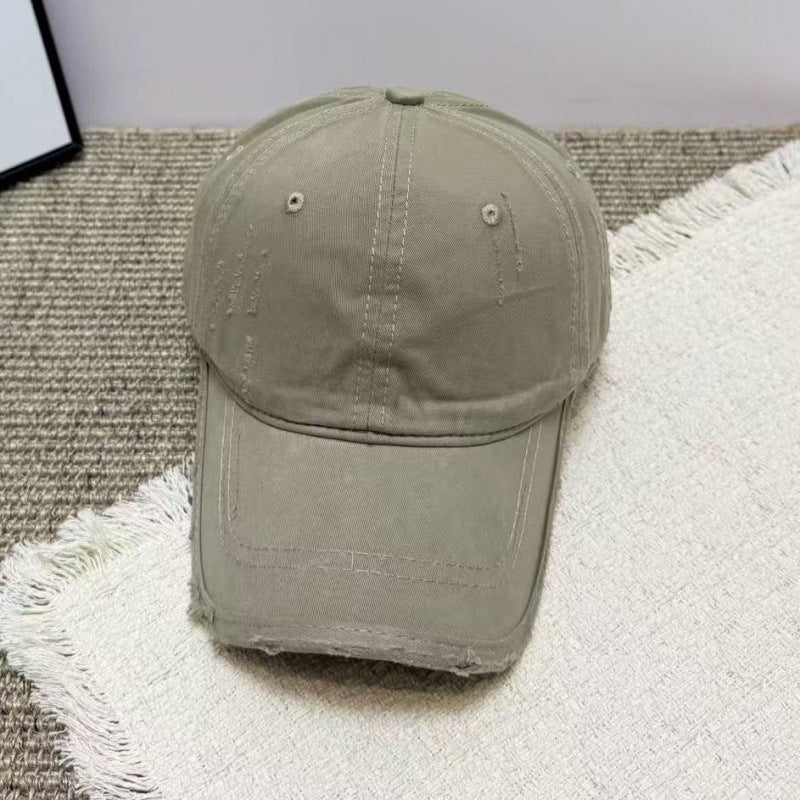 Women's Distressed Casual Twill Baseball Cap Kalsten