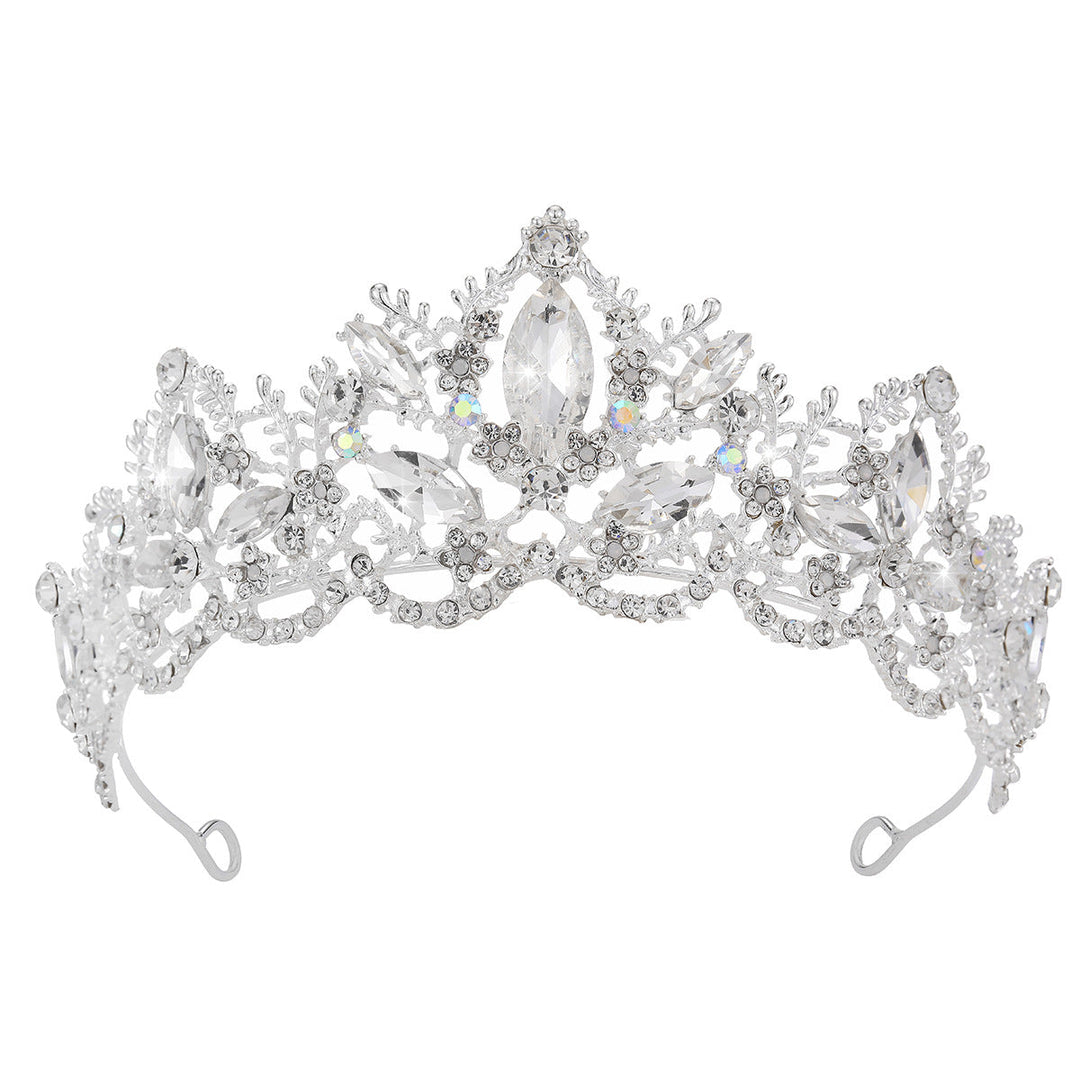 Ladies Glamorous Tiara with Sparkling Crystal Decorations Kalsten
