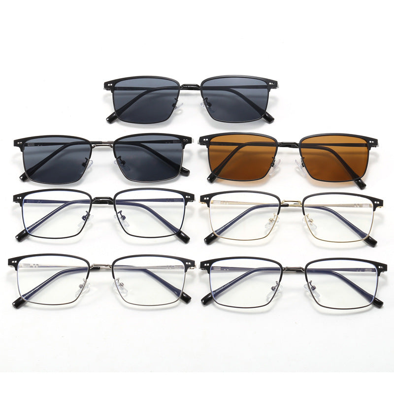 Women's elegant square glasses with fine metal frame Kalsten