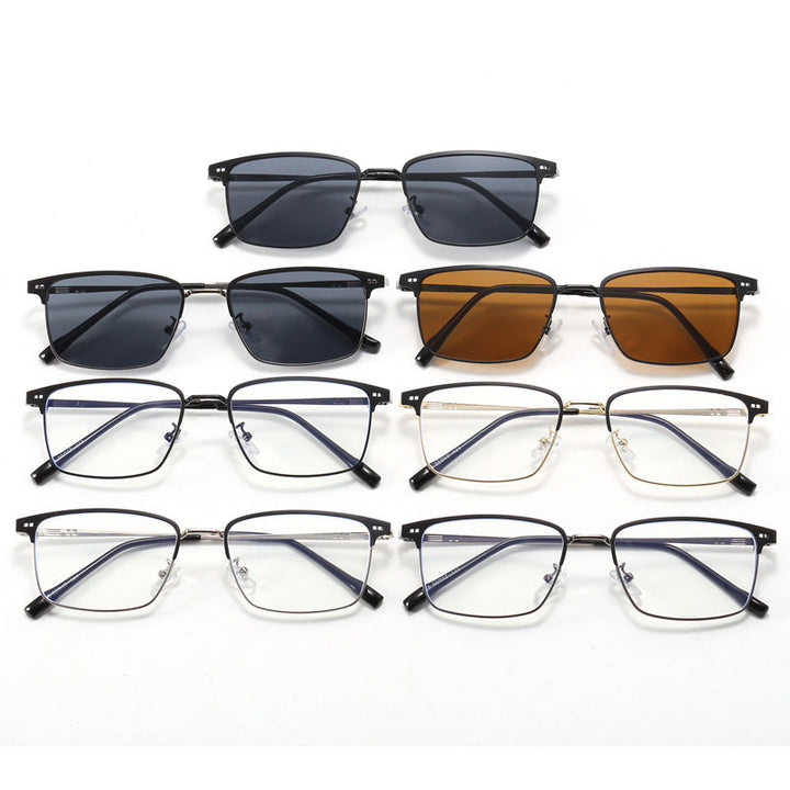 Women's elegant square glasses with fine metal frame Kalsten