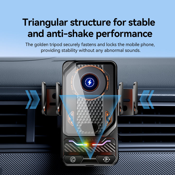 Unisex Smartphone holder with fast charging function and integrated safety device Kalsten