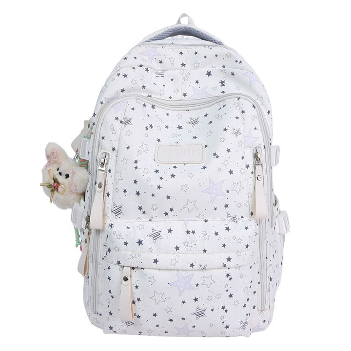 Multi-Compartt Star-Printed Backpack Kalsten