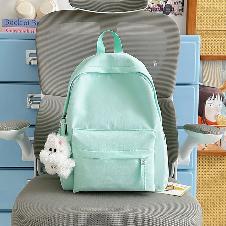Cute Plush Animal Keychain School Backpack