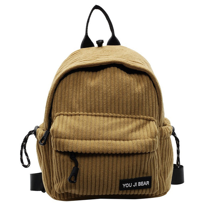 Corduroy Compact School Backpack Kalsten