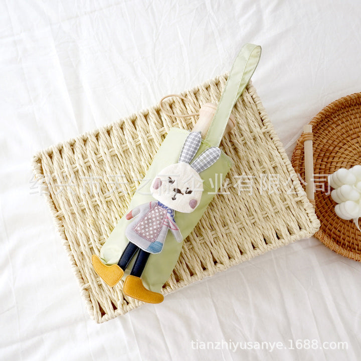 Ladies Foldable Umbrella Bag with Cute Rabbit Motif Kalsten
