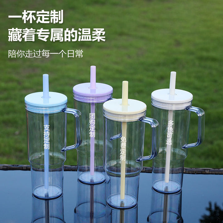 Women's creative drinking cup with retractable straw and non-slip handle Kalsten