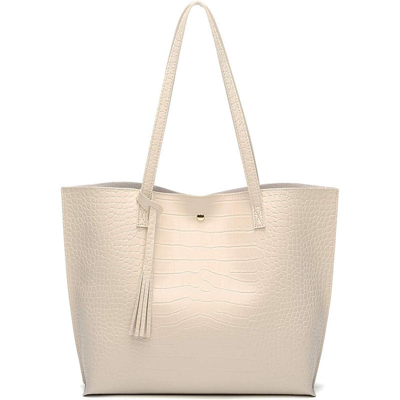 Elegant Handbag In Modern Crocodile Leather Look Kalsten
