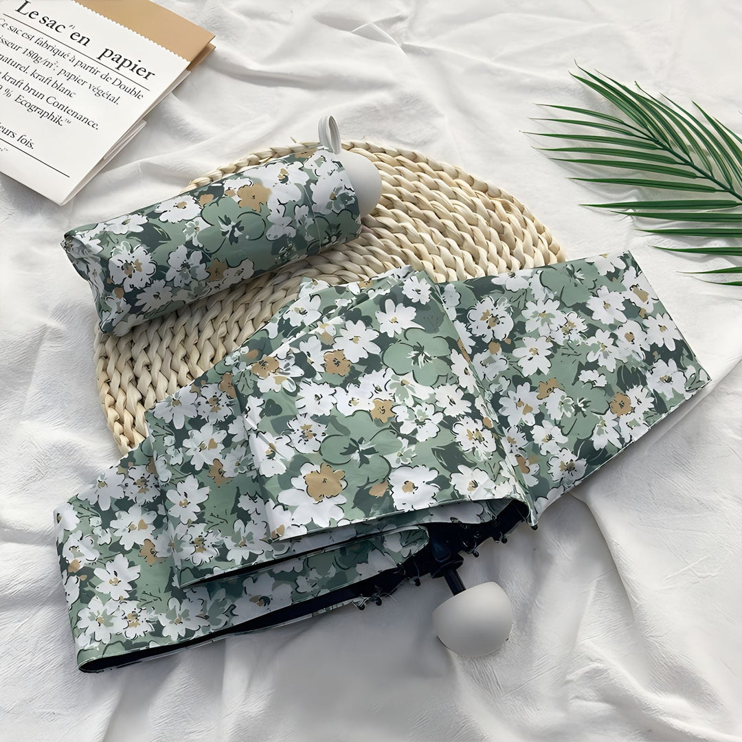 Ladies Folding Umbrella with Elegant Floral Pattern Kalsten