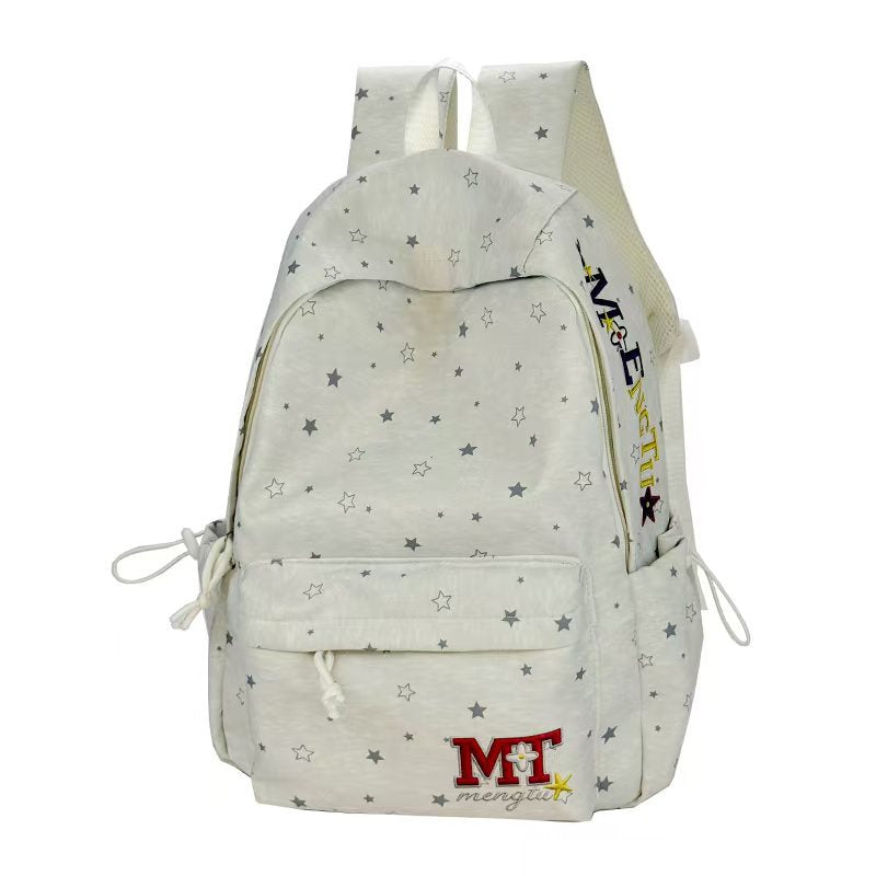 Star-Print Student Backpack Kalsten