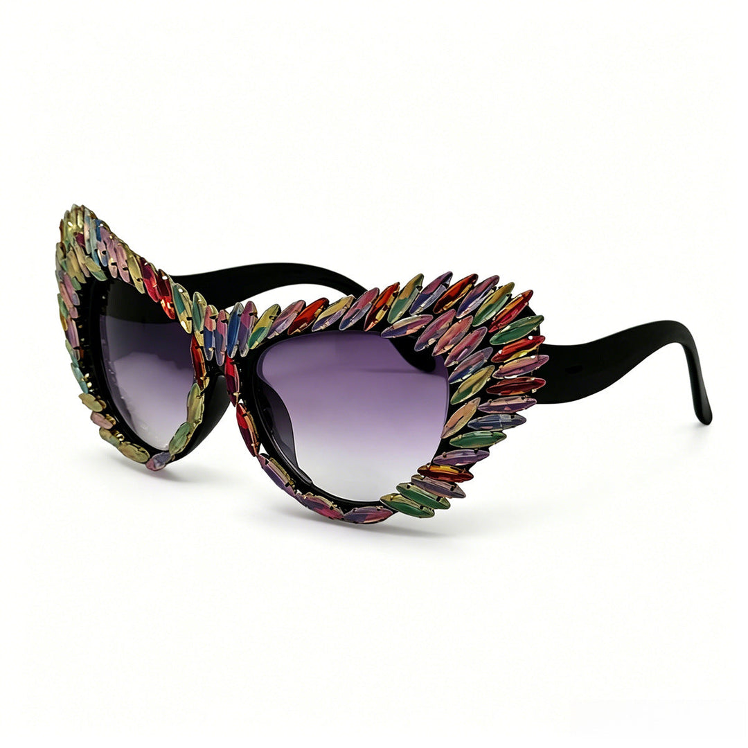 Women extravagant Cat-Eye sunglasses with diverse jewelry details Kalsten