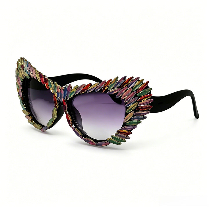 Women extravagant Cat-Eye sunglasses with diverse jewelry details Kalsten