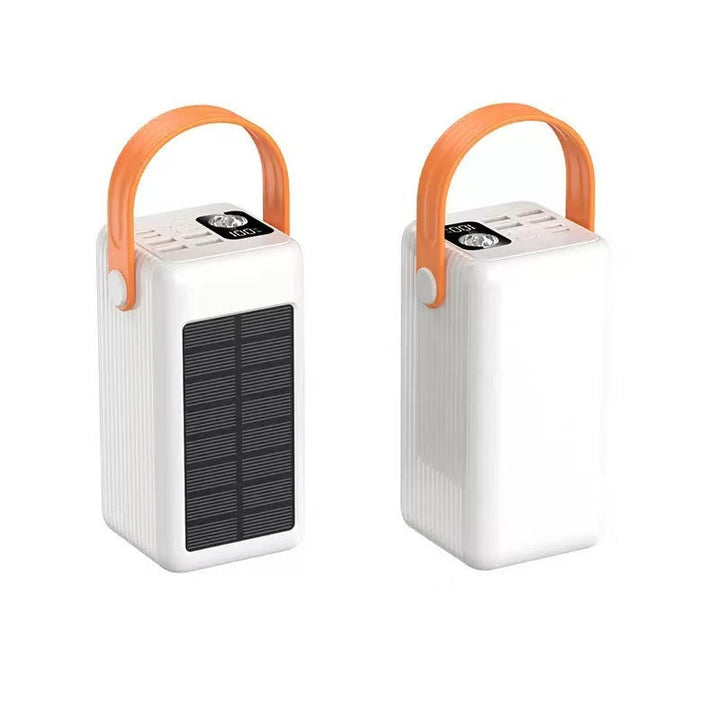 Portable Solar Power Bank with Integrated LED Light and Fast Charging Function Kalsten