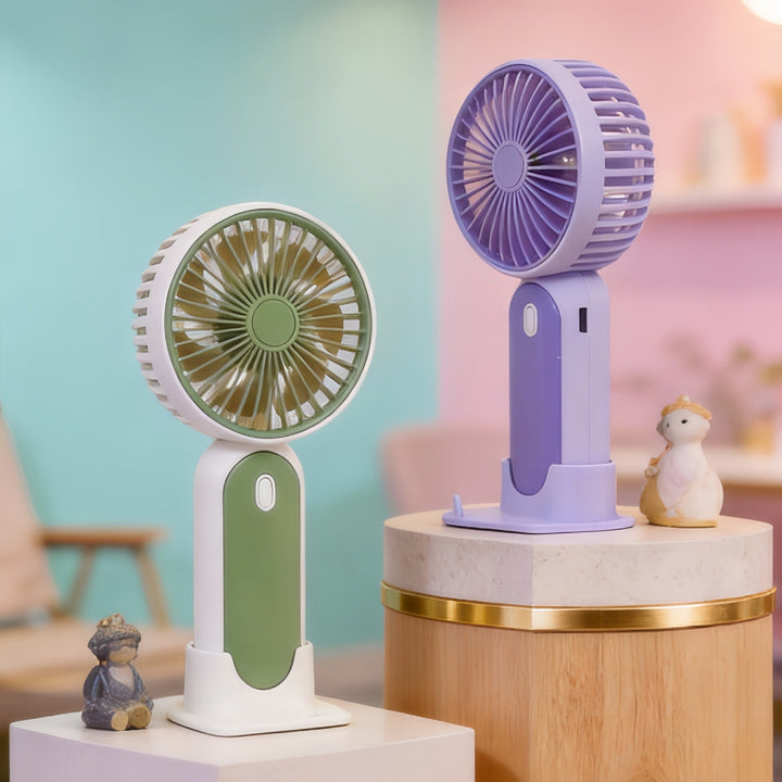 Ladies portable mini fan with USB connection and ergonomic design Kalsten