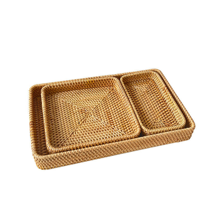 Women square natural material serving plate Kalsten