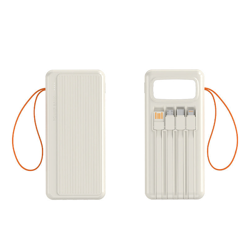 Multifunctional Solar Power Bank with Integrated USB Cable Kalsten