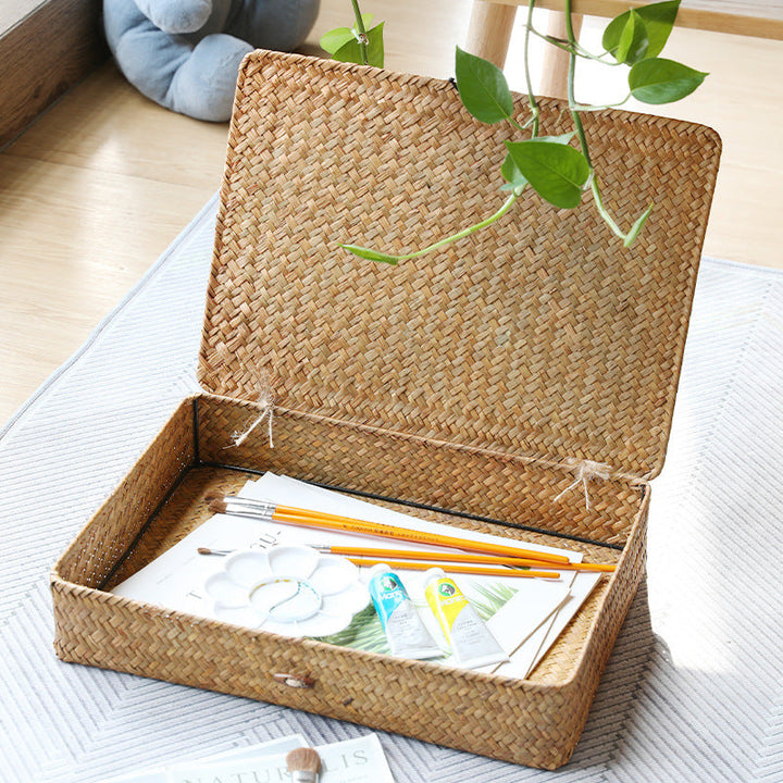 Unisex Handwoven Storage Box with Lid Kalsten