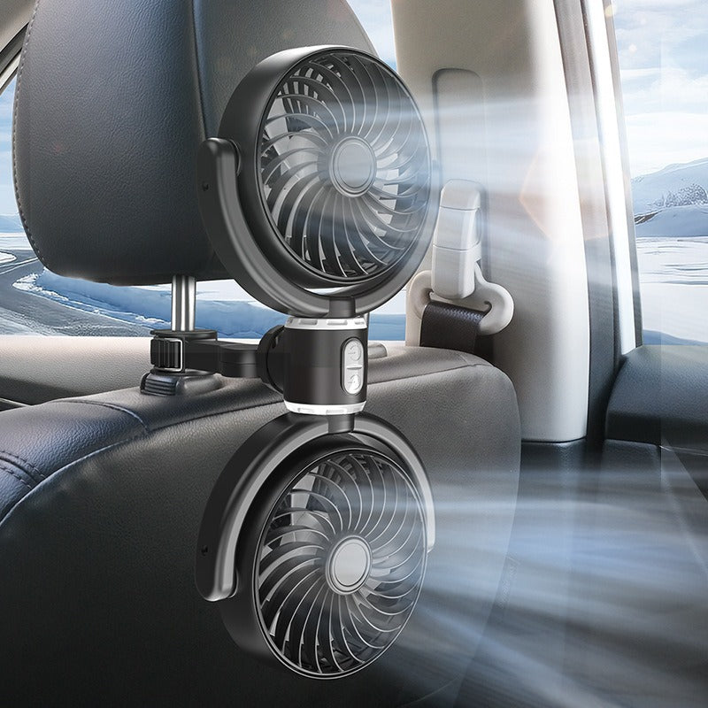 Portable Dual-Breeze Car Fan Kalsten