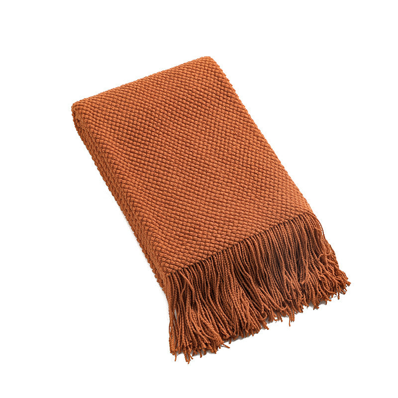 Ladies Cozy Waffle Texture Blanket Kalsten