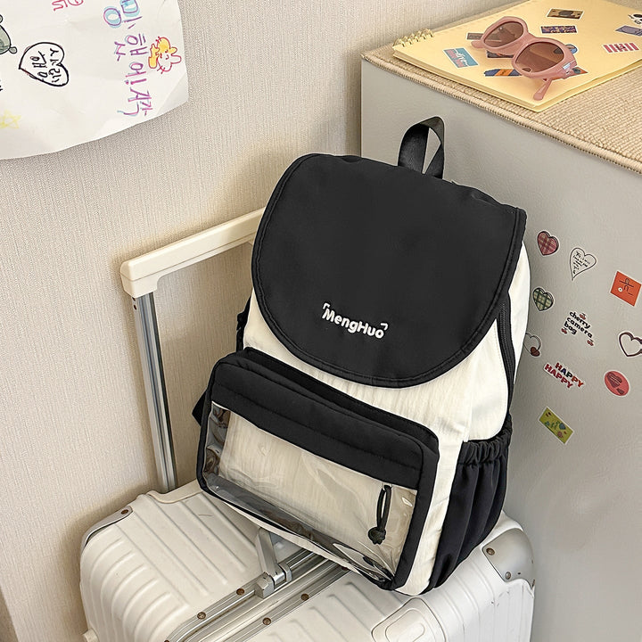 Multi-Functional Transparent Pocket School Backpack