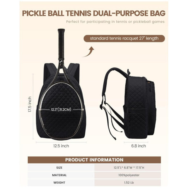 Stylish tennis backpack bag with innovative storage Kalsten