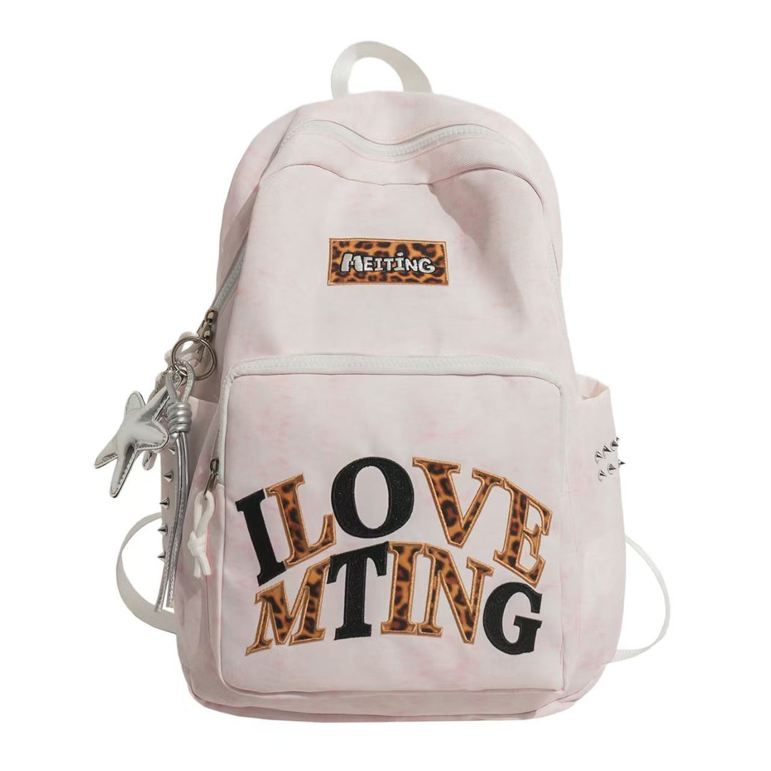 Trendy Graphic Embroidered Backpack Kalsten