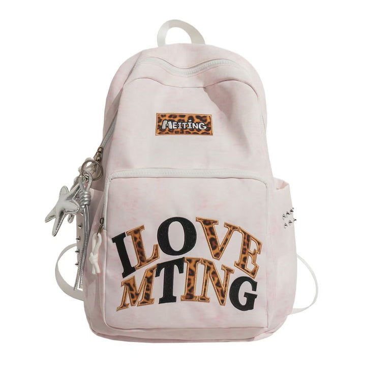Trendy Graphic Embroidered Backpack Kalsten