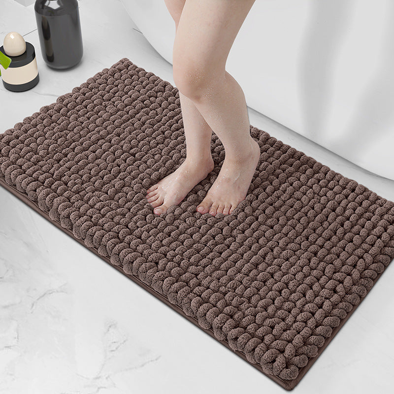 Plush Textured Bath Mat Kalsten