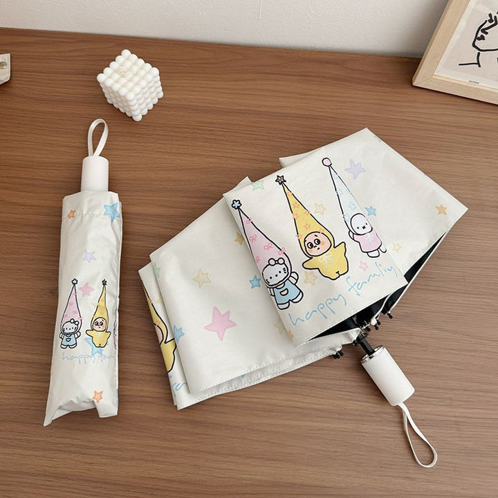 Women's Folding Umbrella with Playful Family Design Kalsten