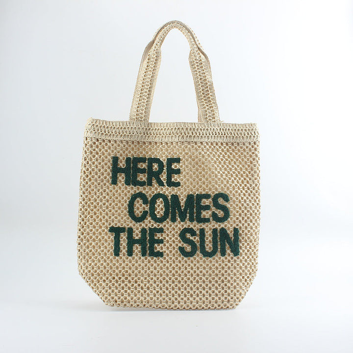 Handcrafted macrame bags with quote elements Kalsten