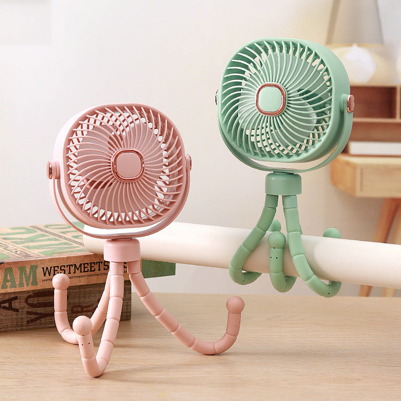 Unisex Mini-Portable Fan with Flexible Mount Kalsten