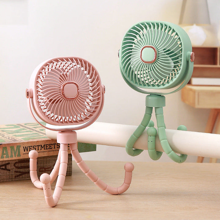 Unisex Mini-Portable Fan with Flexible Mount Kalsten