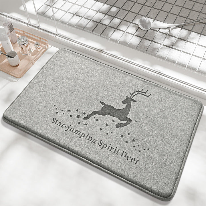 Whale-Themed Memory Foam Bath Mat