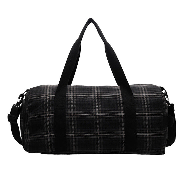 Versatile Checked Travel Duffle Bag Kalsten