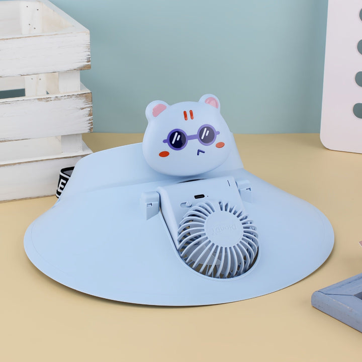 Ladies Portable Hand Fan with Cute Animal Design Kalsten