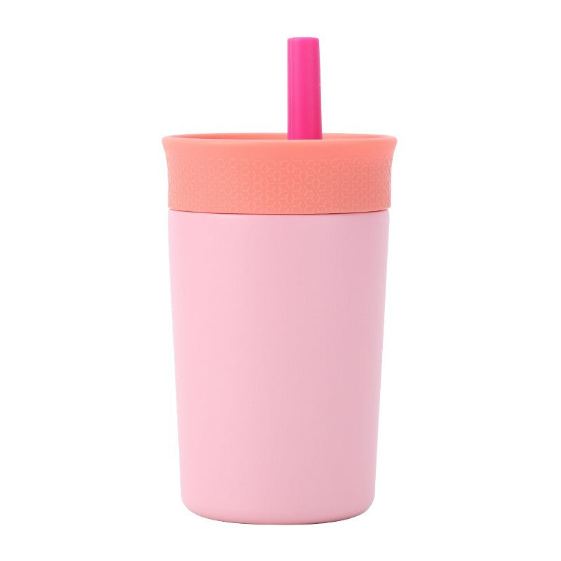 Women's practical insulated cup with integrated straw Kalsten