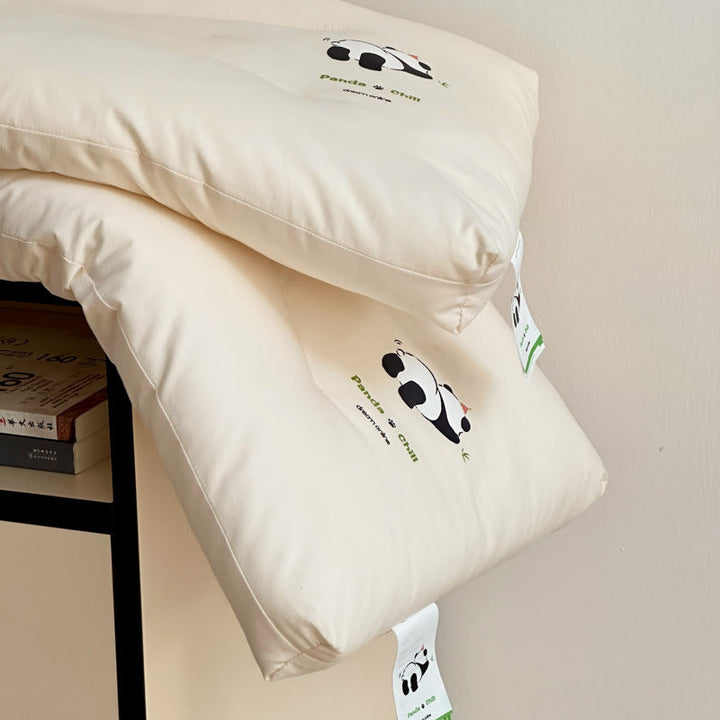 Women Ergonomic Pillow with Playful Panda Design Bowlift