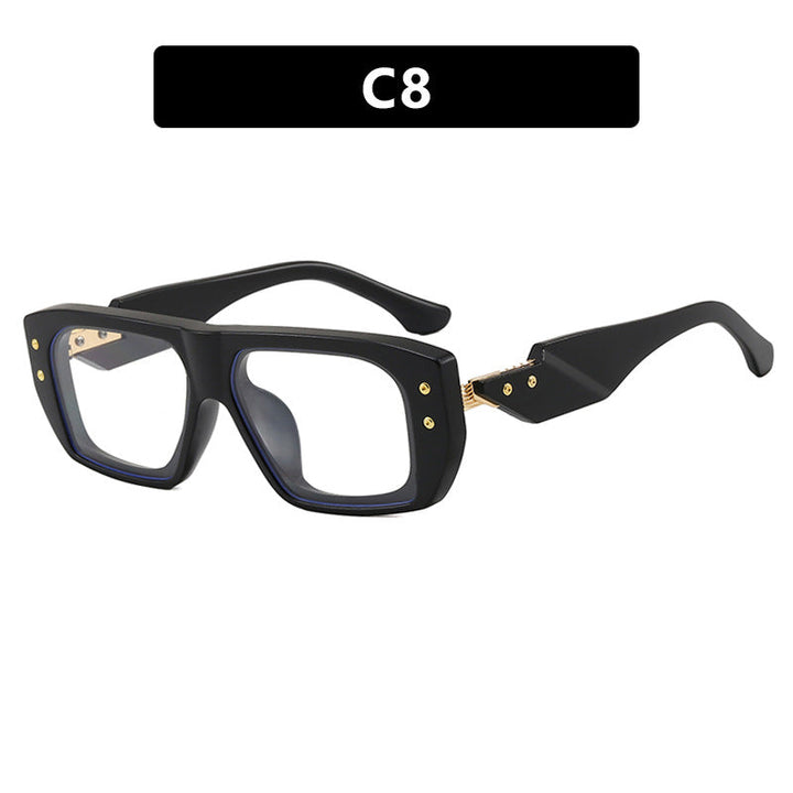 Women's fashionable square glasses with multicolored transparent frame Kalsten
