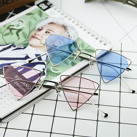 Ladies geometric sunglasses with elegant metal frame Kalsten